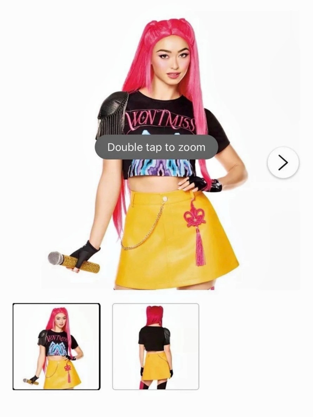 KPop Demon Hunters Mira costume and wig
